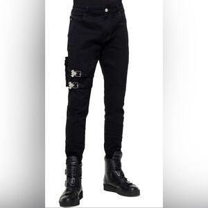 KILLSTAR SZ XXL Tomb Raider Black Pants with Detachable Pocket NEW WITH TAG